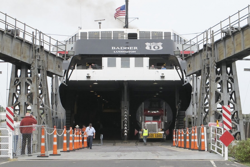 S.S. Badger Lake Michigan Car Ferry 2012