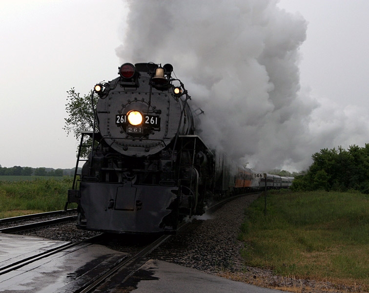 Milwaukee Road Steam Locomotive #261 - Atsico, Wisconsin