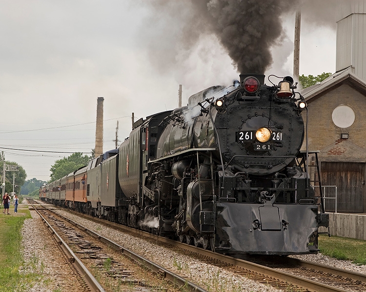 Milwaukee Road Steam Locomotive #261 - Columbus,  Wisconsin