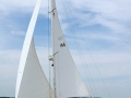 Sailing on Lake Michigan off Port Washington, Wisconsin