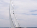 Sailing on Lake Michigan off Port Washington, Wisconsin