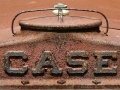 CASE logo on tractor radiator