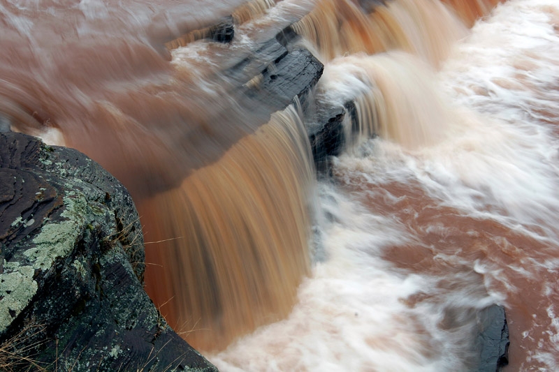 Bonanza (Greenwood) Falls - Big Iron River, Ontonagon County, Michigan