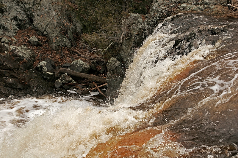 Peterson (Interstate) Falls, Montreal River, Iron County, Michigan