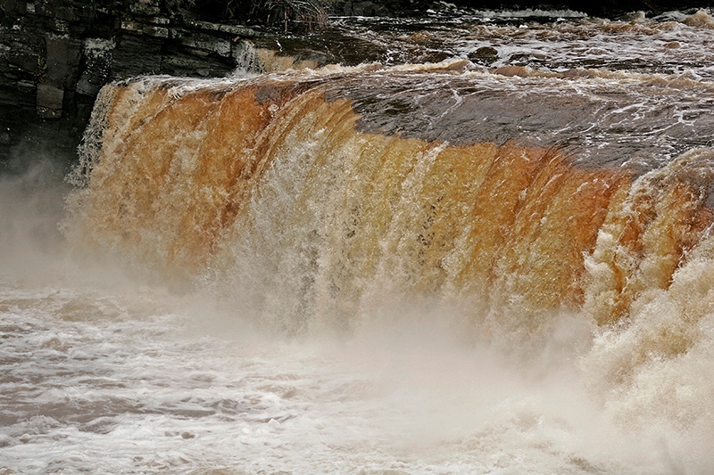 Peterson (Interstate) Falls, Montreal River, Iron County, Michigan