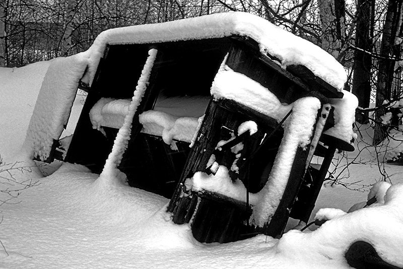 Abandoned Rail Cars - Hancock, Michigan