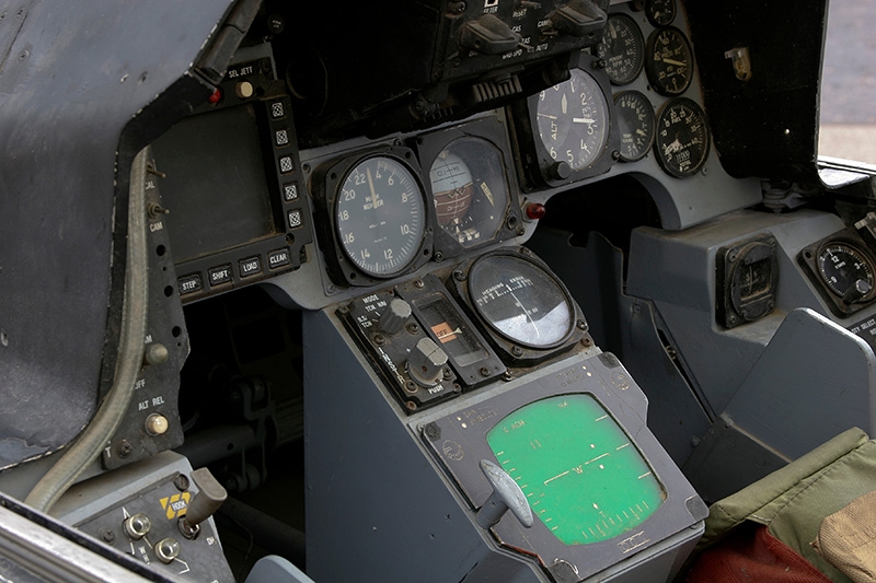 U.S. Air Force F-16 Jet Fighter Cockpit