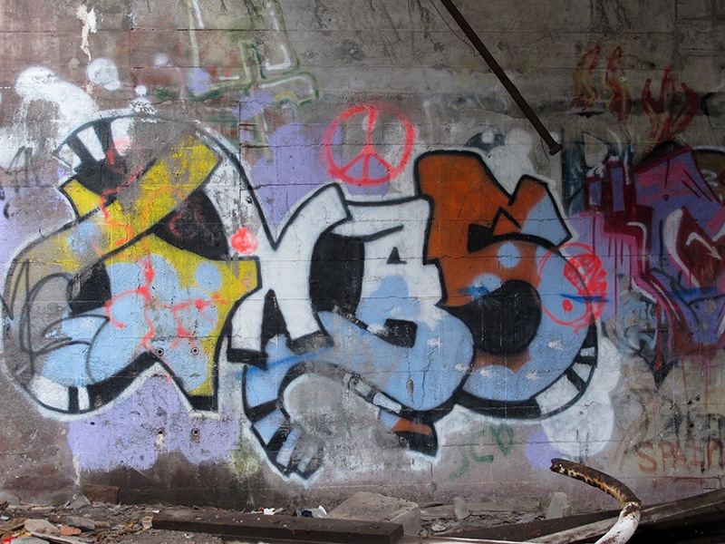 Yooper Graffiti inside the Quincy Reclamation Plant