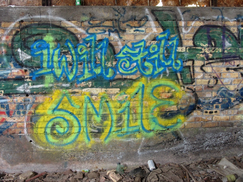 Yooper Graffiti inside the Quincy Reclamation Plant