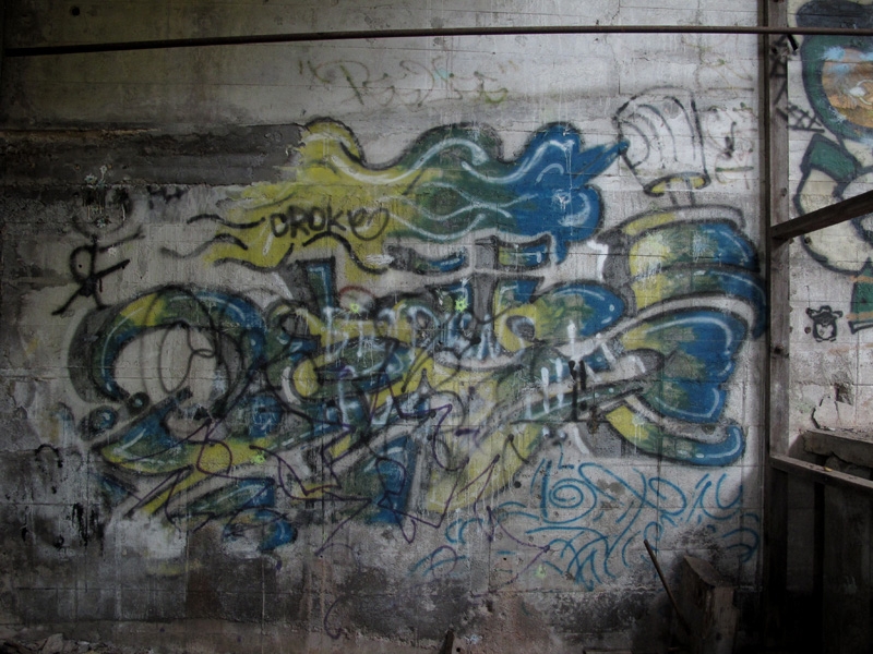 Yooper Graffiti inside the Quincy Reclamation Plant