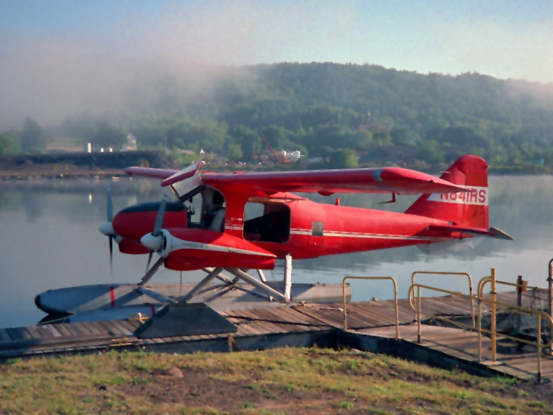 Float Plane at Dock Houghton