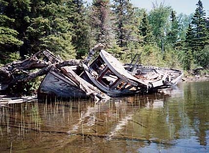 Abandoned boat - Chippewa Harbor