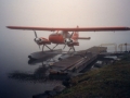 Float Plane at Dock Houghton - Fogged in