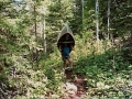 On Portage Trail to Intermediate Lake