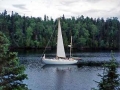 Sailboat Anchored at Chippewa Harbor