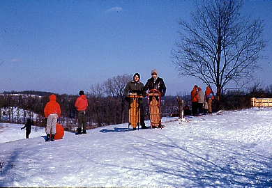 Sledding at Kensington Park