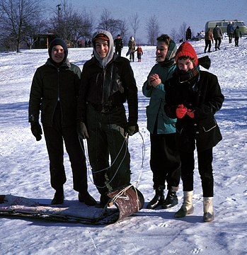 Sledding at Kensington Park