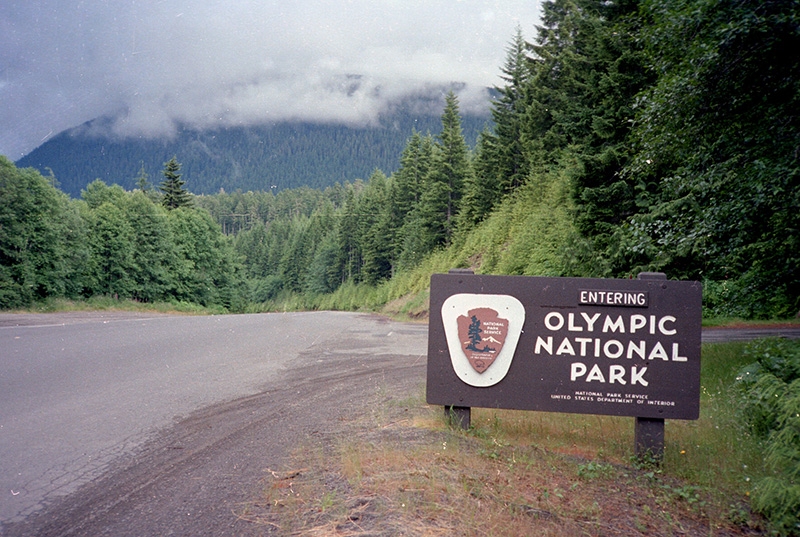 Olympic National Park Entrance Sign