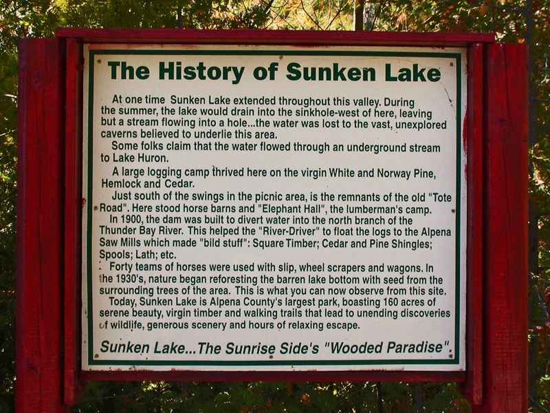 Sunken Lake Campground - Alpena County, MI