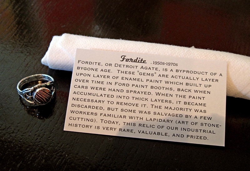 Fordite ring