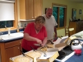 Working in the kitchen