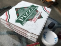 Pizza for lunch at the Red House