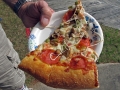 Pizza for lunch at the Red House