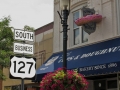 Lunch stop at Cops & Donuts in Clare