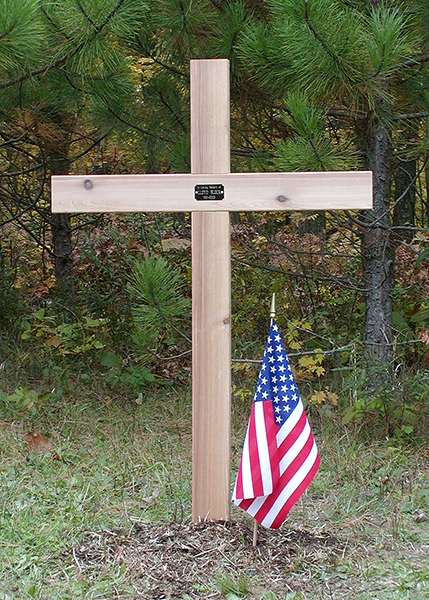 Dad's memorial cross