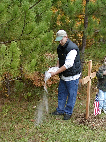 Scott scattering Dad's ashes