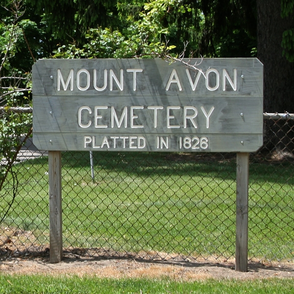 Mt. Avon Cemetery sign