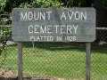 Mt. Avon Cemetery sign