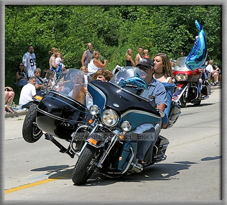 Sideways Wheelie on a Harley-Davidson