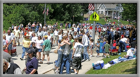 Heading Downtown After the Parade