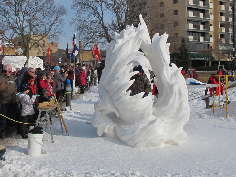 U.S. National Snow Sculpting Competition - Lake Geneva, WI