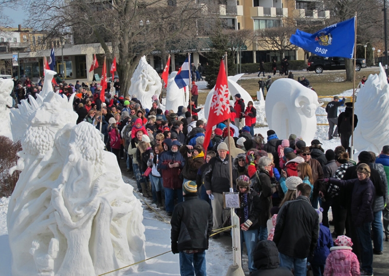 U.S. National Snow Sculpting Competition - Lake Geneva, WI
