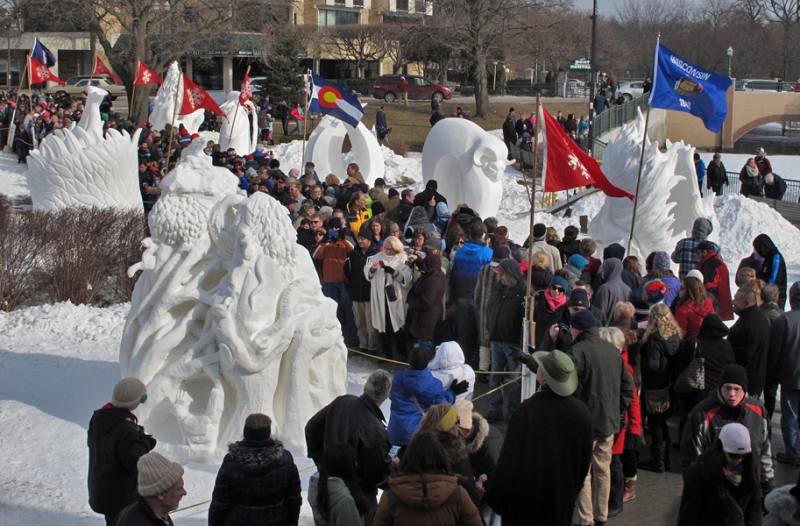 U.S. National Snow Sculpting Competition - Lake Geneva, WI